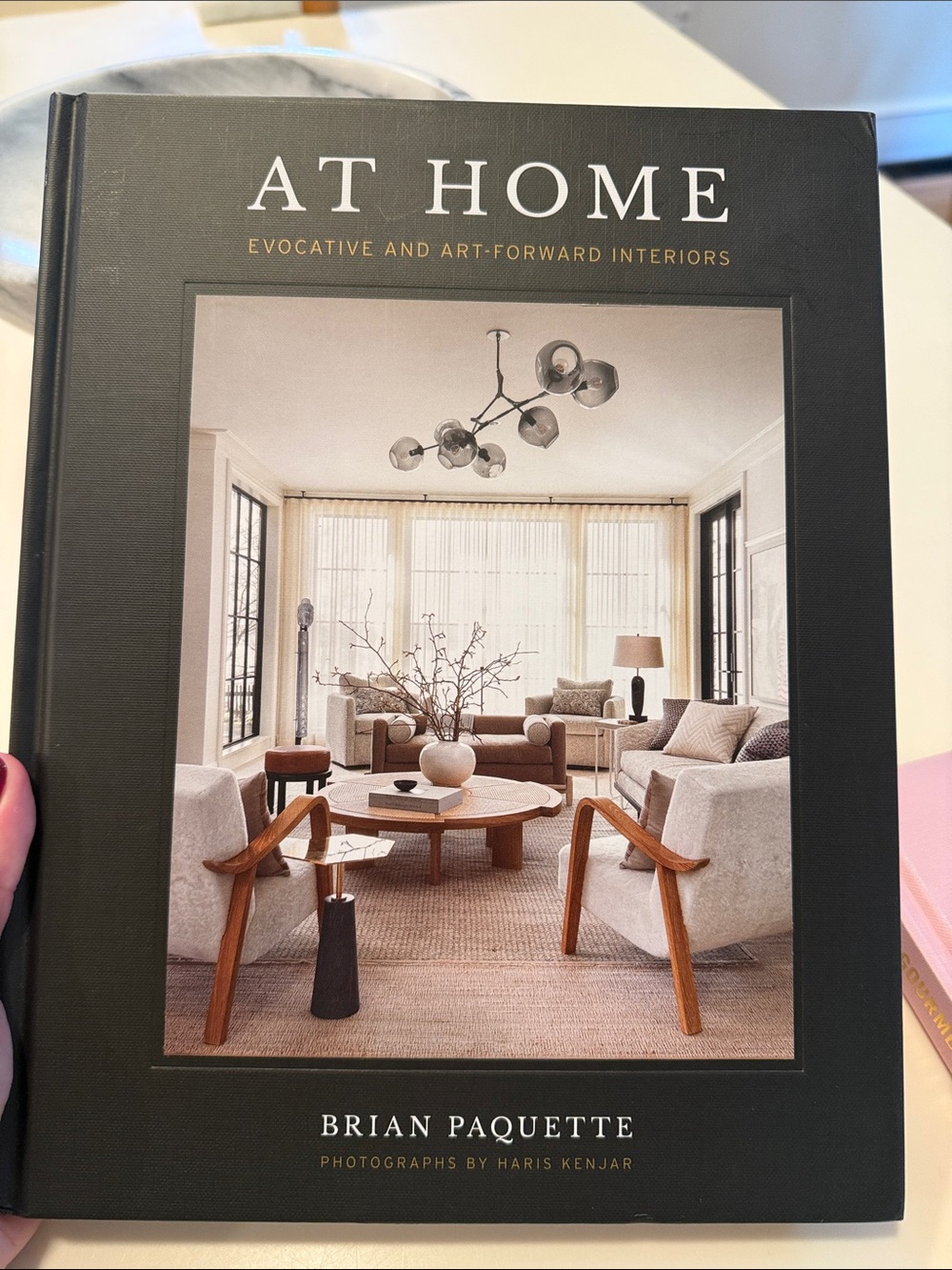 At Home by – Black Cover Coffee Table Book